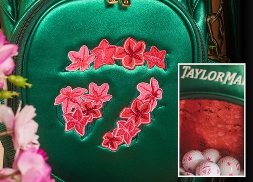🌺New 2023 Taylormade Masters Season Opener Staff Golf Bag Azalea Augusta Green - Picture 4 of 11