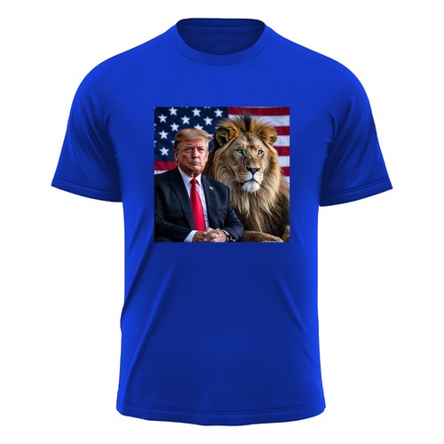 Trump American Lion Herren T-Shirt USA Patriot neu Haustierliebhaber Geschenk T-Shirt S-3XL - Bild 9 von 12