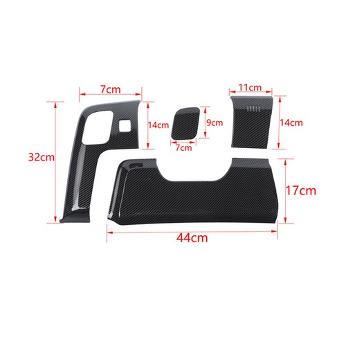 32x Carbon Fiber Full Set Interior Decor Cover Trim Accessories For Ford Mustang - Foto 13 di 15