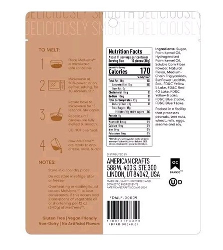 American Crafts Sweetshop Meltems Gingerbread Flavored 12oz Bag Melting Wafers - Bild 2 von 3