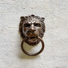 Lion Door Knocker or Handle - Antique finish for your front door