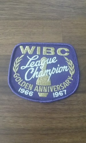 Lote de 2 parches de bolos 66-67 + 69-70 campeones de la liga WIBC - Imagen 2 de 3