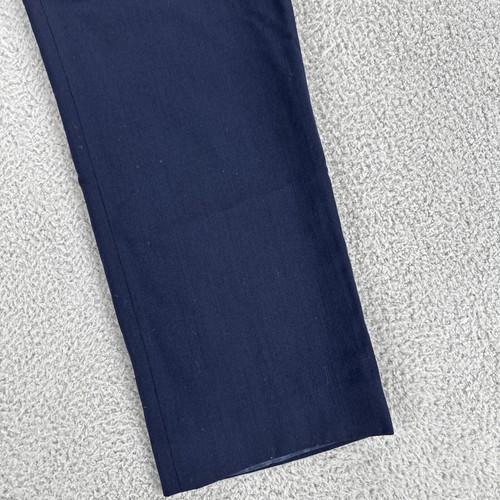 Vtg Pendleton Lined Wool Pants Women 14P Navy Blue High Rise Pleated Made in USA - Picture 11 of 22