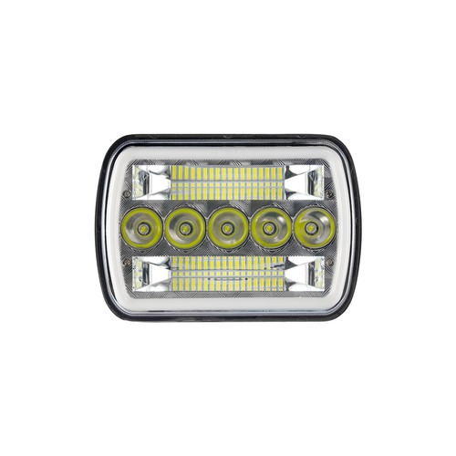7x6" LED Headlights DRL Amber Turn Light For Nissan Pickup Hardbody 240SX D21 NX - Foto 10 di 12