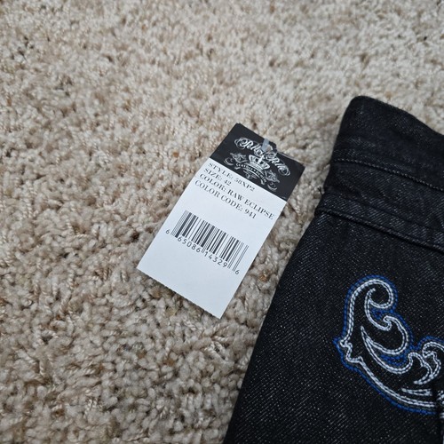 Neu mit Etikett DS Vintage Y2K Pelle Pelle Jeans 42 x 34 bestickte Taschen Marc Buchanan - Bild 4 von 6