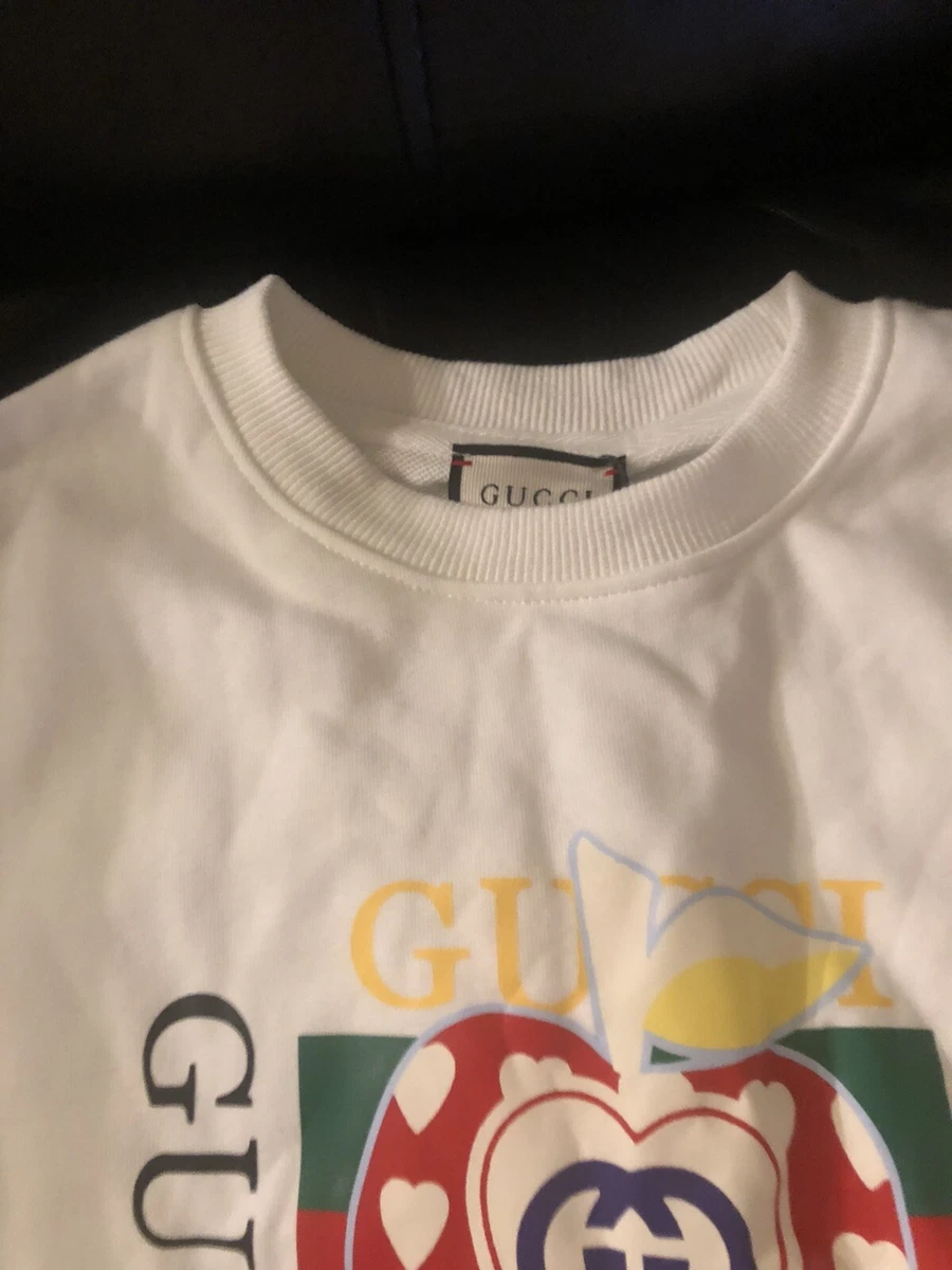 Gucci Unisex kids heart print sweatshirt. Size 8 Y. Mint | eBay