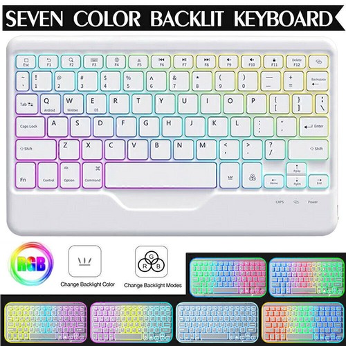 Backlit Keyboard Case Mouse For iPad 11th/10/9/8/7 Gen Air 11" M3 6/5/4th Pro 11 - Picture 34 of 39