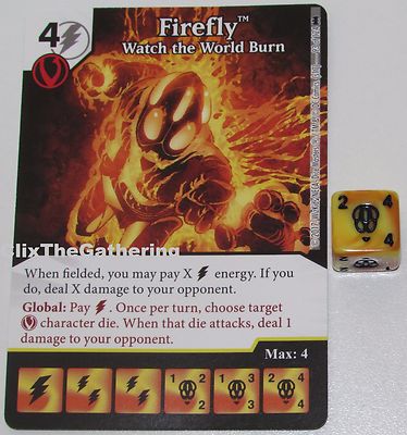 FIREFLY: WATCH THE WORLD BURN 93/124 Batman Dice Masters DC Rare