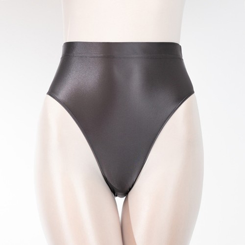 Damen Shiny Glooy High Cut Tanga Slips Bikinihose Hohe Taille Badehose Bademode - Picture 63 of 87