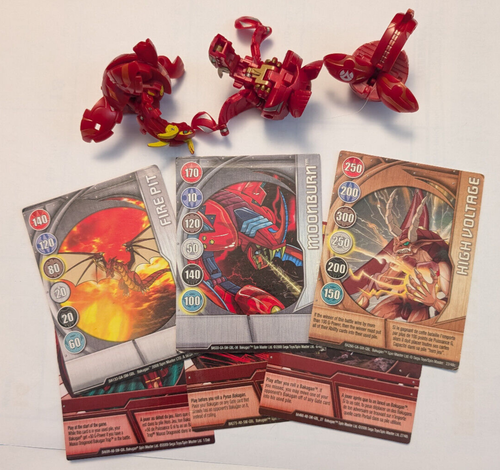 Bakugan Ultra Neo Dragonoid Pyrus Red New Vestroia & Pyrus Neo & Red Pyrus +3 - Picture 2 of 5