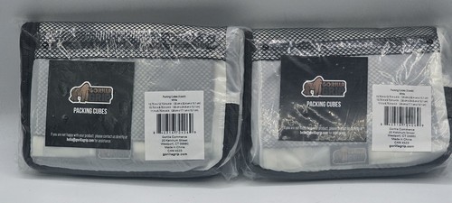 Gorilla Grip 6 Set Packwürfel Reise Essentials für Koffer weiß