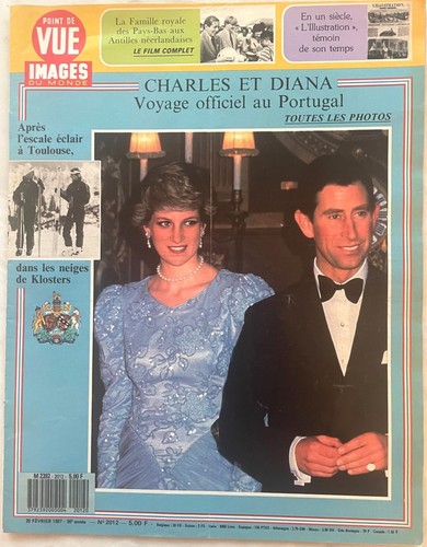 POINT DE VUE n° 2012 du 20 Février 1987 Roi Charles III Angleterre et Lady Diana - Picture 1 of 2