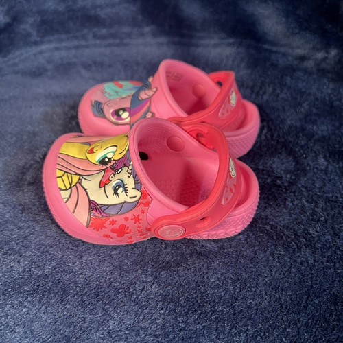 My Little Pony Crocs Pink Children Size 4 - Picture 3 of 9