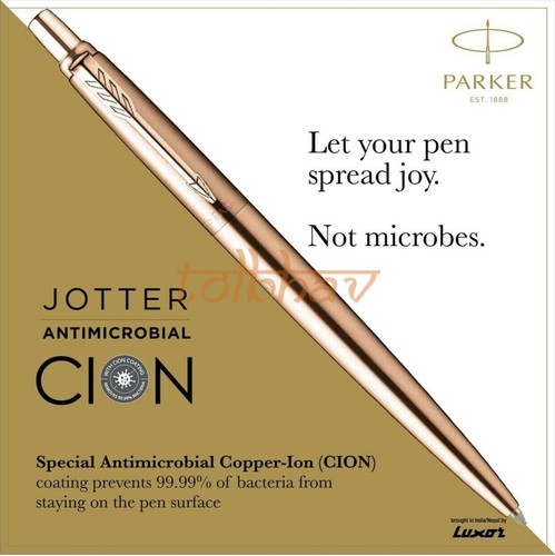 Bolígrafo Parker antimicrobiano jotter iones de cobre - recubierto CION - Imagen 1 de 7