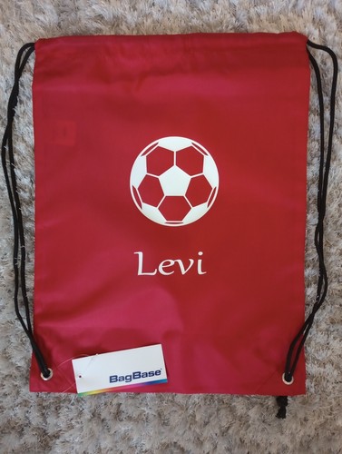 Personalised  Drawstring Bag Boys Girls Kids Swim Gym sac Dance PE Quality item - Picture 8 of 24