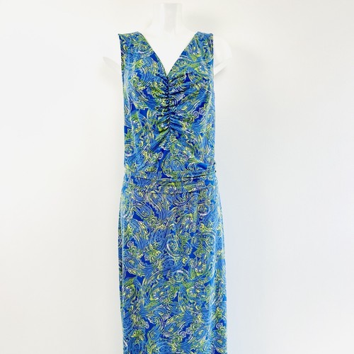 Ruth Langsford size 3xl Maxi Dress Jersey Stretch Paisley holiday summer