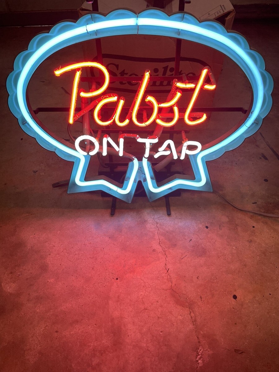 Pabst Blue Ribbon パブストネオン看板 PABST BLUE RIBBON ネオンサイン風ライト パブストブルーリボン