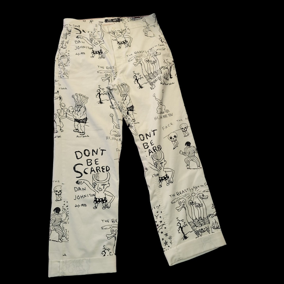 パンツ VANS DANIEL JOHNSTON AUTHENTIC CHINO 32 Vans x Daniel Johnston Authentic Chino Pants Mens 32 x 31