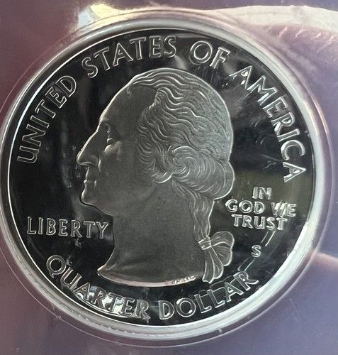 2002-S SILVER 25c Mississippi State Proof Quarter ANACS PR70 DCAM - Picture 3 of 4