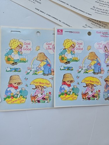Vintage Current Sticker Bookmark Religious Set Inspirational Flower - Picture 4 of 7