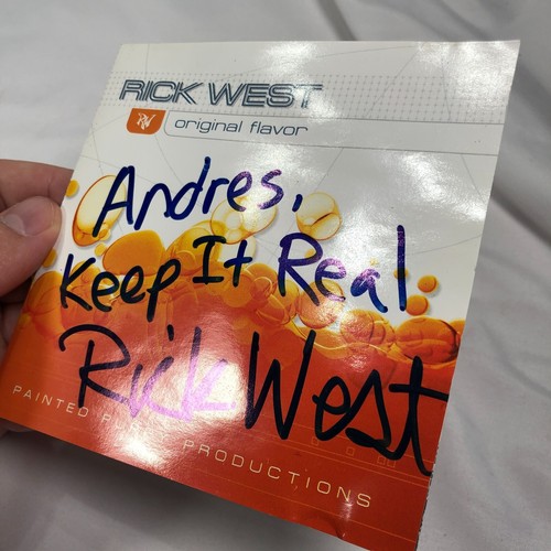 Rick West DJ – AUTOGRAPHED Original Flavor CD cover - NO CD INCLUDED Auto Signed - Foto 2 di 4