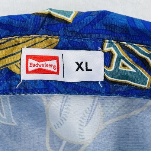 Camicia uomo Budweiser Arizona Diamondbacks XL hawaiana 25° anniversario abbottonata MLB - Foto 2 di 7