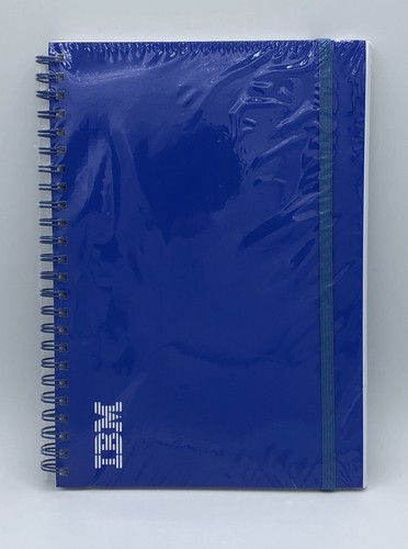 IBM Blue Journal Notebook Notepad Paper Pad Blank Notes, 8.25" x 6" NEW Sealed!