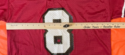 Vintage 90s Starter San Francisco 49ers Steve Young Niners NFL Jersey Sz S/M - Picture 5 of 8