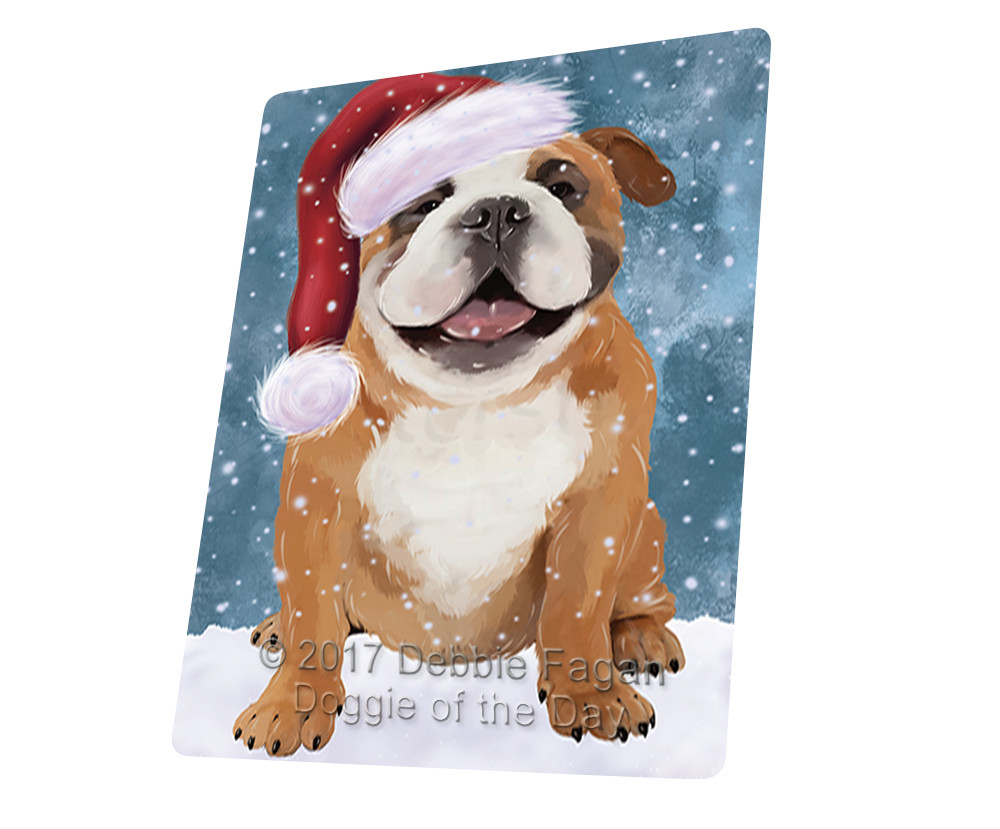 Let it Snow Christmas English Bulldog Dog Woven Throw Sherpa Blanket T229 Let it Snow Christmas English Bulldog Dog Woven Throw Sherpa Blanket T229
