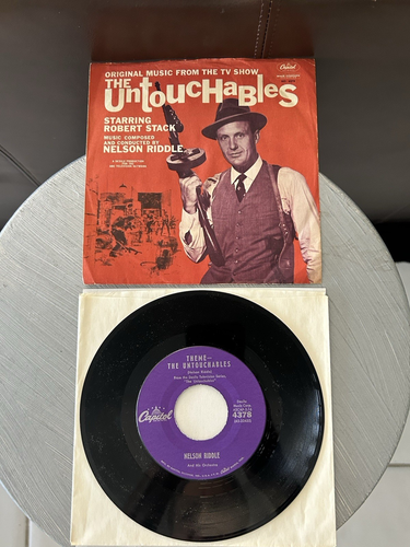 UNTOUCHABLES Theme from 7" NELSON RIDDLE 45/Picture Sleeve Capitol 4378