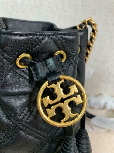 NEW Tory Burch Soft Fleming Mini Black Bucket Tote/Crossbody Bag/Shoulder Bag - Picture 6 of 12