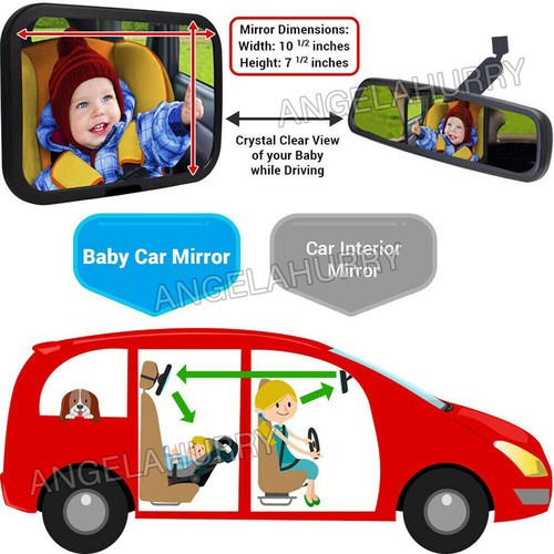 Car Baby Seat Inside Mirror View Back Safety Rear Ward Facing Child Infant NEW - Picture 9 of 12