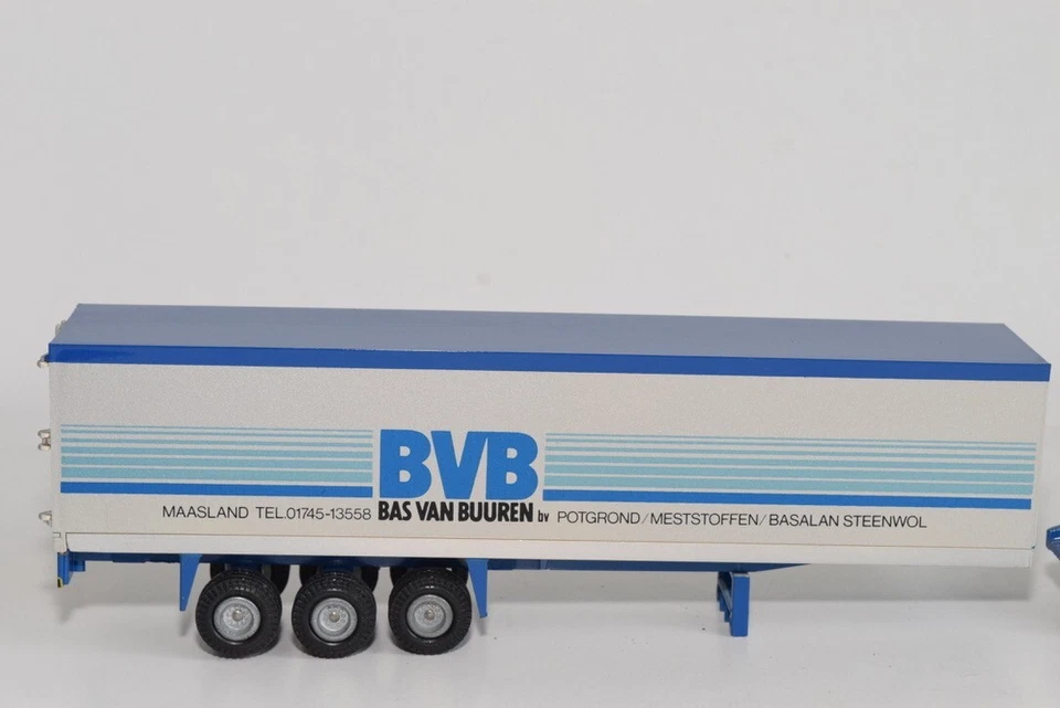 B19 1:50 TEKNO DAF 95 LKW WITH TRAILER BVB BAS VAN BUUREN NEUWERTIG. - Bild 4 von 4