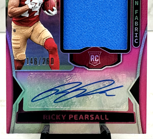 2024 Certified, RICKEY PEARSALL /260 (RC) "Pink Freshman Fabric" - SAN FRANCISCO - Bild 2 von 3