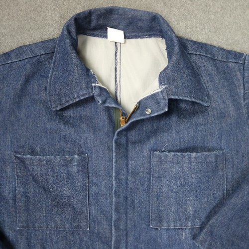 Wolf Mfg Freeze-Proof Insulated Denim Coveralls Workwear 2-Way-Zip Blue XL - Picture 2 of 24