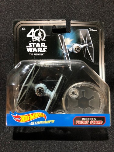 Disney Hot Wheels Starships TIE FIGHTER Star Wars NIP 40th Anniversary 2016 - Picture 1 of 10
