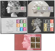 Individual Panes from DY21 / DB5(73) 2017 Machin 50th Anniv. Prestige Booklet