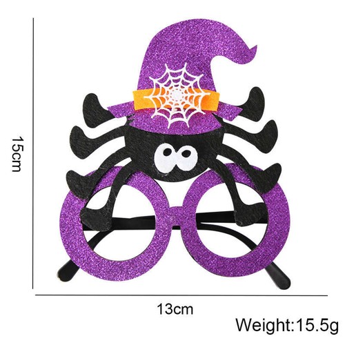 Cartoon Plastic Glasses 2PC Party Decoration Halloween Props Glasses Photo Prop - Picture 14 of 56