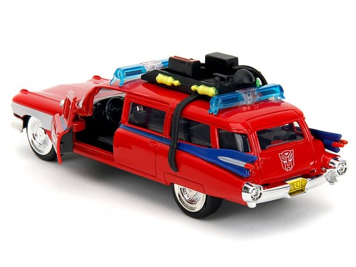 1959 CADILLAC AMBULLANCE ECTO-1 "GHOSTBUSTERS-TRANSFORMERS" 1/32 BY JADA 35863 - Picture 5 of 9