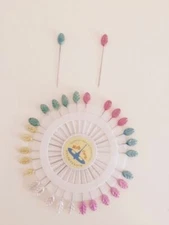 Large Huge Massive Big Jumbo Head Hijab Scarf Tailor Pins Wheel Safety Fabric 