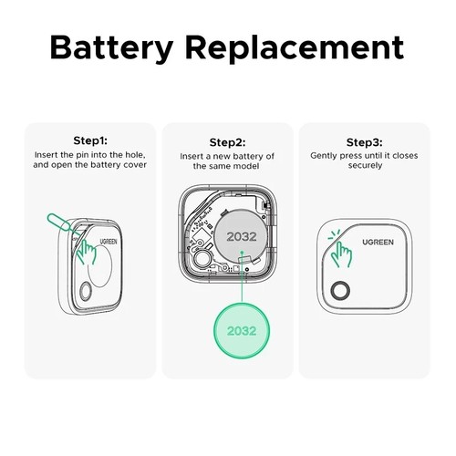 4x UGREEN Smart Tag Bluetooth 5.0 Tracker Locator for iPhone iPad Mac Anti-Lost - Picture 8 of 11