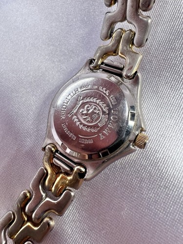 Women’s Tommy Hilfiger Two Tone Silver Gold Watch Rotating Bezel Classy Elegant - Picture 7 of 9