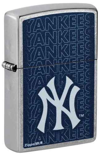 Zippo 46548, New York Yankees, MLB, Street Chrome Lighter,  NEW