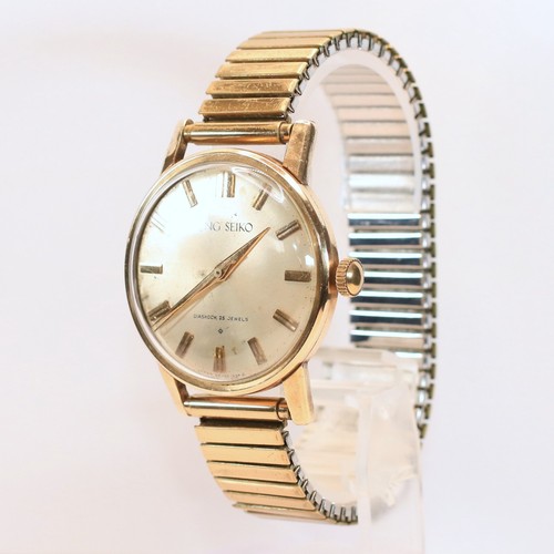 SEIKO King Seiko KSJ145-438-E Men's Manual Watch Gold Plated Japan made #1712 - Picture 4 of 18
