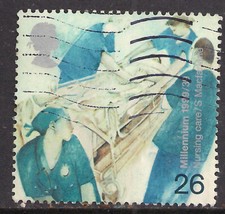 GB 1999 QE2 26p Patients Tale used SG 2081 ( F817 )