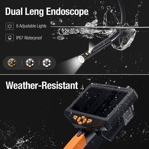 Teslong Dual Lens Inspection Camera 8mm Dia Borescope Endoscope Automotive 5M - Picture 5 of 6