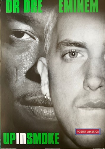 Up In Smoke Eminem & Dr. Dre Vintage 2000 Rap Music Poster 24 x 34 - Picture 1 of 7