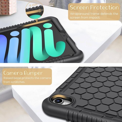 Silicone Case for iPad Mini 7 (A17 Pro) 2024 / iPad Mini 6 Shockproof Back Cover - Picture 4 of 10
