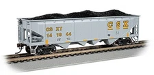 Bachmann 40' Quad Hopper CSX #141944 - HO Scale Model Train Freight Car - #17615