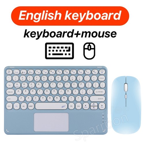 Bluetooth Keyboard Mouse for iPad 5 6 7 8 9 10th Generation Air 2 3 4 5th Pro 11 - Picture 202 of 214